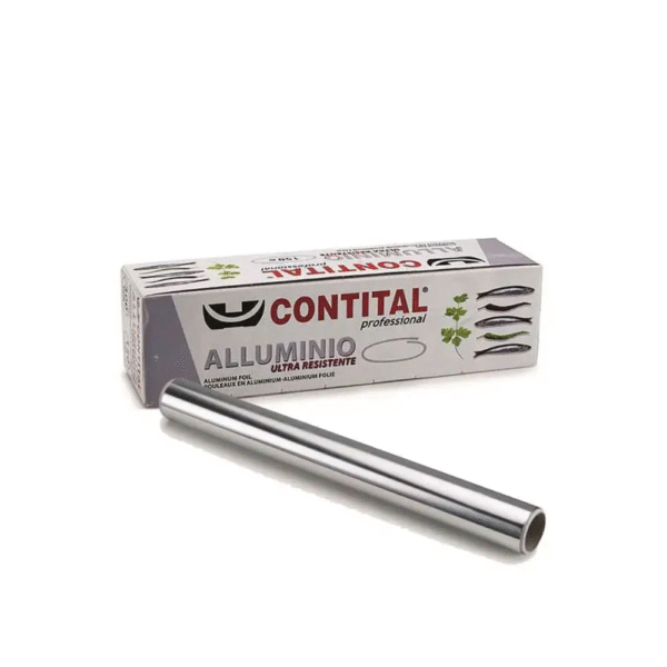 Rotolo Alluminio per Alimenti – Con o Senza Box con Taglierino h33 x 150m