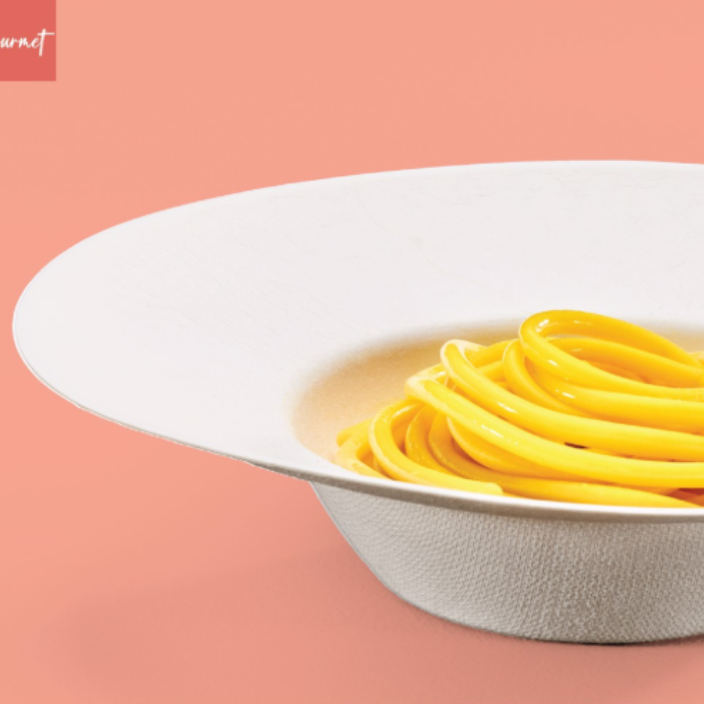 Piatto Fondo Polpa Tondo Gourmet Cappello Prete 400ml-50 pz