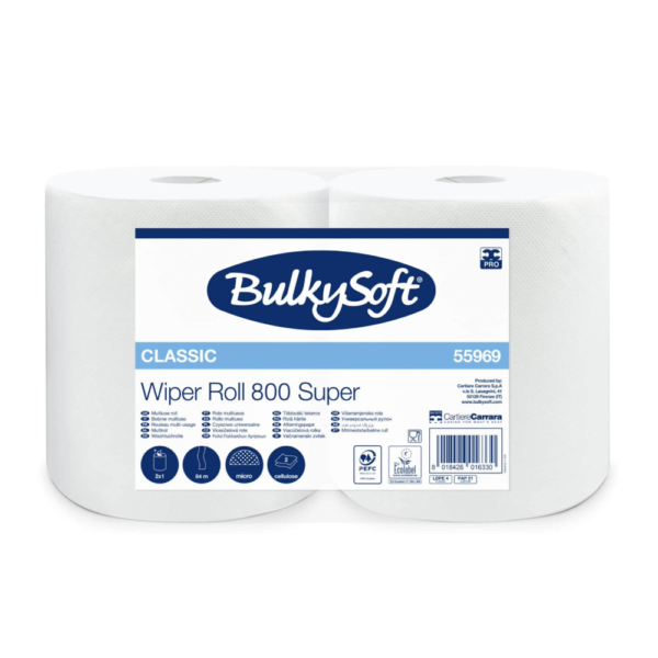 CLASSIC BULKYSOFT CLASSIC WIPER ROLL 800 SUPER 2 Pz
