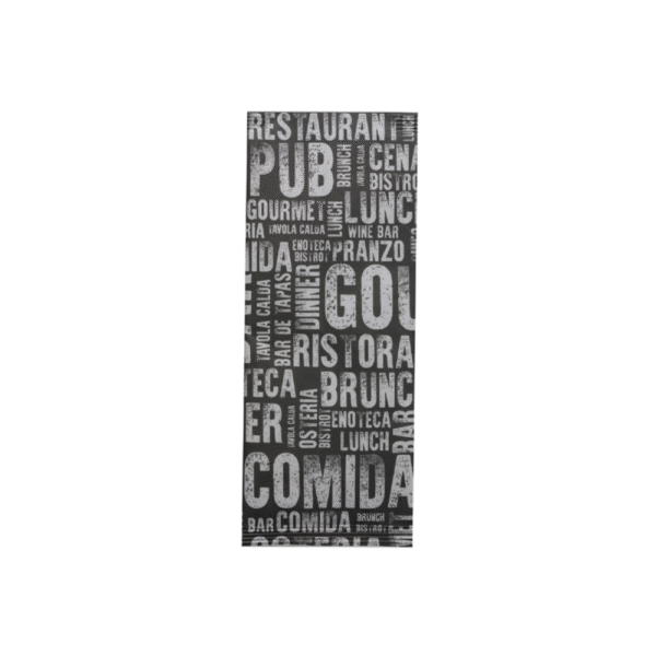 Busta Portaposate Gourmet con tovagliolo 38 x 38 2 V bianco