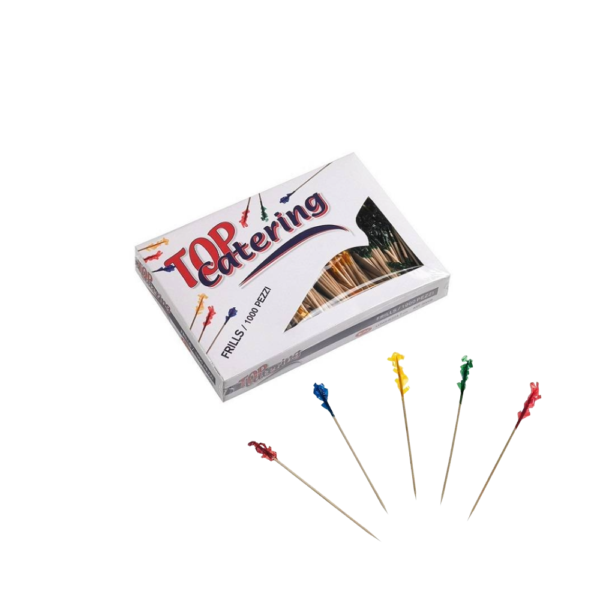 Stuzzicadenti con frangia frills 7cm-1000pz