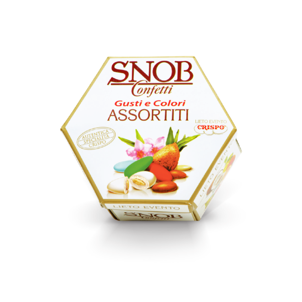 Snob Confetti imbustati singolarmente gusti e colori assortiti Crispo